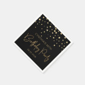 Serviette En Papier Parties scintillant d'or Confetti 60e anniversaire (Coin)