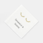 Serviette En Papier Parties scintillant d'or Eyelashes Citation épatan (Coin)