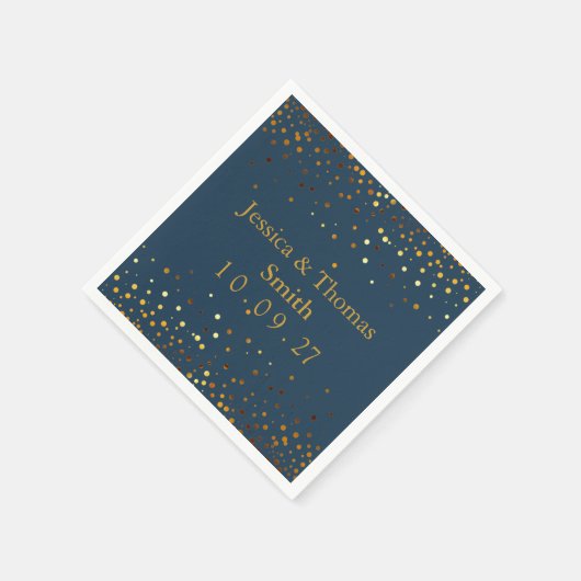Serviette En Papier Parties scintillant d'or personnalisée Faux Foil (Coin)