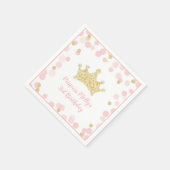 Serviette En Papier Parties scintillant d'or rose princesse (Coin)
