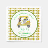 Serviette En Papier Parties scintillant Elephant & Monkey Golf Baby sh (Devant)