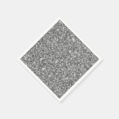 Serviette En Papier Parties scintillant en argent Napkin (Coin)