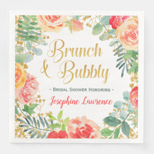 Serviette En Papier Parties scintillant et Brunch & Fête des mariées
