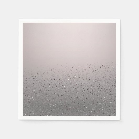 Serviette En Papier Parties scintillant étincelante rose vif Douce 16  (Devant)