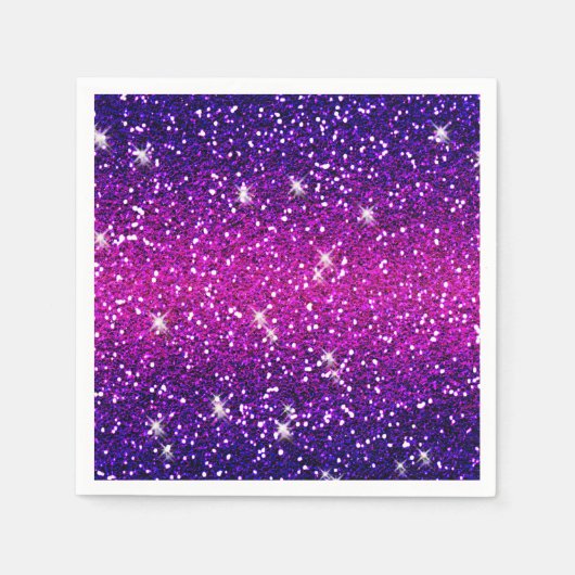 Serviette En Papier Parties scintillant Étincelles Purple Pink Texture (Devant)