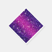 Serviette En Papier Parties scintillant Étincelles Purple Pink Texture (Coin)