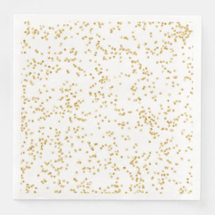 Serviette En Papier Parties scintillant Faux Gold Confetti Soirée de M