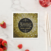 Serviette En Papier Parties scintillant flamboyante 50e anniversaire d (En situation)