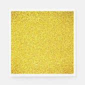 Serviette En Papier Parties scintillant Jaune Or Étincelle Mariage Ann (Devant)