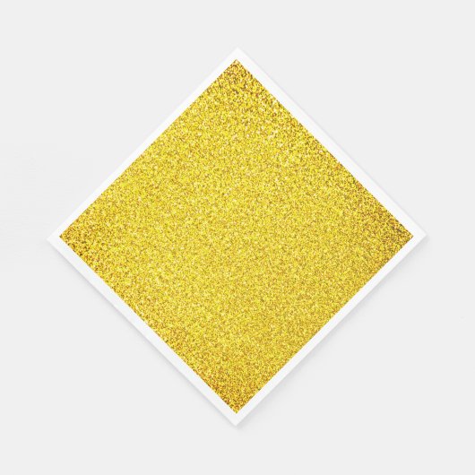 Serviette En Papier Parties scintillant Jaune Or Étincelle Mariage Ann (Coin)