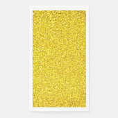 Serviette En Papier Parties scintillant Jaune Or Étincelle Mariage Ann (Devant)