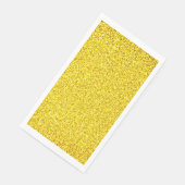 Serviette En Papier Parties scintillant Jaune Or Étincelle Mariage Ann (Coin)
