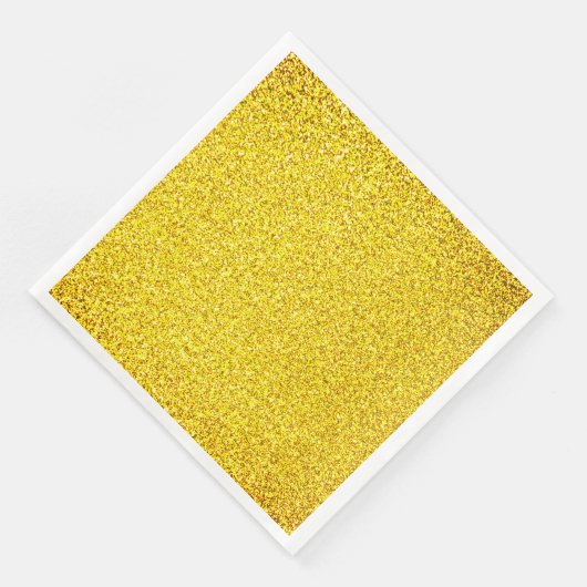 Serviette En Papier Parties scintillant Jaune Or Étincelle Mariage Ann (Coin)