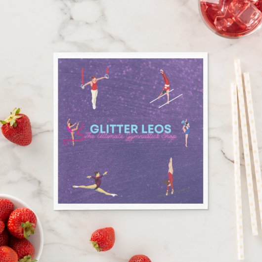 Serviette En Papier Parties scintillant Leo's - The Ultimate Gymnastic (En situation)