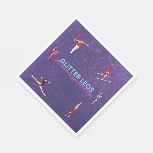 Serviette En Papier Parties scintillant Leo's - The Ultimate Gymnastic (Coin)