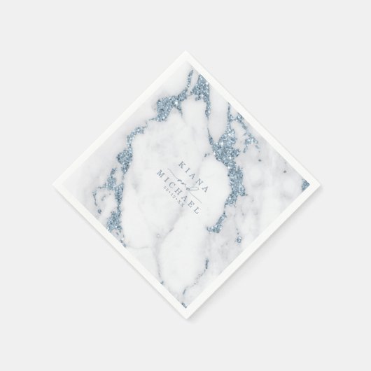 Serviette En Papier Parties scintillant moderne en marbre Mariage Dust (Coin)