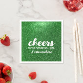 Serviette En Papier Parties scintillant moderne Glam Sparkle Future Mm (En situation)
