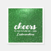 Serviette En Papier Parties scintillant moderne Glam Sparkle Future Mm (Devant)