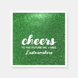 Serviette En Papier Parties scintillant moderne Glam Sparkle Future Mm