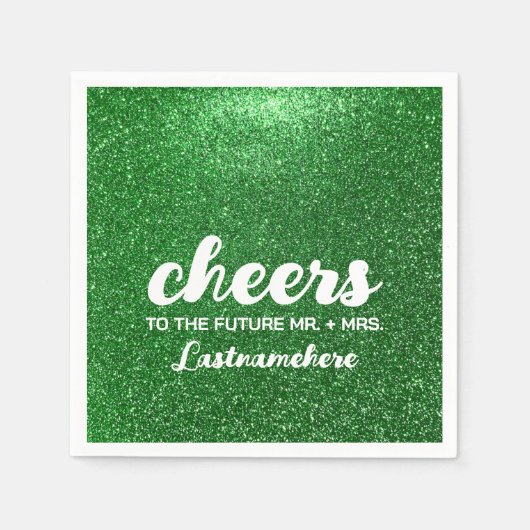 Serviette En Papier Parties scintillant moderne Glam Sparkle Future Mm (Devant)
