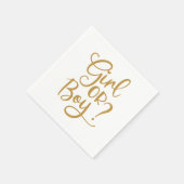 Serviette En Papier Parties scintillant or fille ou garçon Révélation  (Coin)