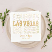 Serviette En Papier Parties scintillant or glamour Las Vegas Mariage N