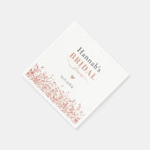 Serviette En Papier Parties scintillant or Rose Fête des mariées (Coin)