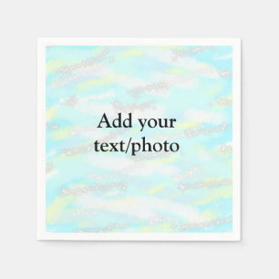 Serviette En Papier Parties scintillant pastel simple coloré ajouter v