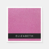 Serviette En Papier Parties scintillant rose, Arrière - plan Parties s (Devant)