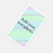 Serviette En Papier Parties scintillant rose bleu vert étincelant past (Coin)