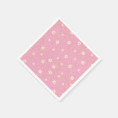 Serviette En Papier Parties scintillant rose Golden Daisy Baby shower (Coin)