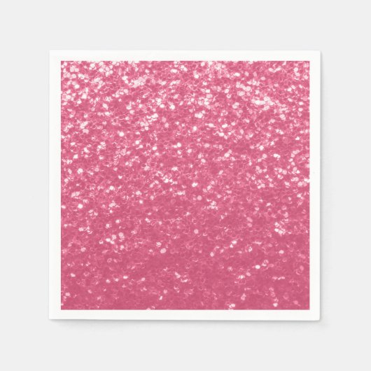 Serviette En Papier Parties scintillant rose rose pâle (Devant)
