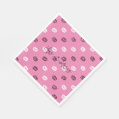 Serviette En Papier Parties scintillant rouge rose Blanc Baisers Lièvr (Coin)