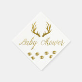 Serviette En Papier Parties scintillant Rustique Gold Faux Deer Antler (Coin)