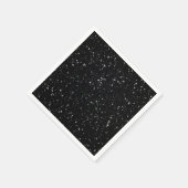 Serviette En Papier Parties scintillant Stars2 - Noir argenté (Coin)
