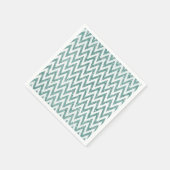 Serviette En Papier Parties scintillant turquoise de Faux vert et blan (Coin)