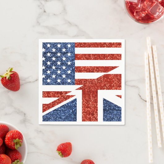 Serviette En Papier parties scintillant usa uk papier serviettes (En situation)