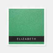 Serviette En Papier Parties scintillant verte, Arrière - plan Parties  (Devant)