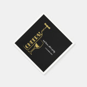 Serviette En Papier parties scintillant, vin, lunatique, Papier à cock (Coin)