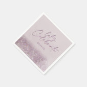 Serviette En Papier Parties scintillant violet Lilac élégant anniversa (Coin)