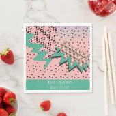 Serviette En Papier Parties scintillant Watermelon graines rose fête d (En situation)