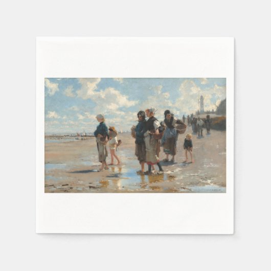 Serviette En Papier Partir à la pêche de John Singer Sargent (Devant)