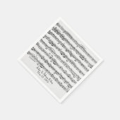 Serviette En Papier Partition mariage pour anniversaire (Coin)