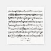 Serviette En Papier Partition pour piano Considérant (Devant)