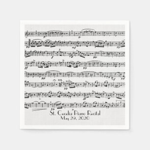 Serviette En Papier Partition pour piano récital