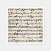 Serviette En Papier Partition sur vieux papier (Devant)