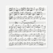 Serviette En Papier Partition vintage (Devant)