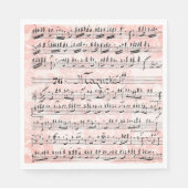 Serviette En Papier Partition vintage (Devant)