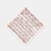 Serviette En Papier Partition vintage (Coin)