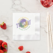 Serviette En Papier Partout ailleurs Mardi Gras Napkin (En situation)